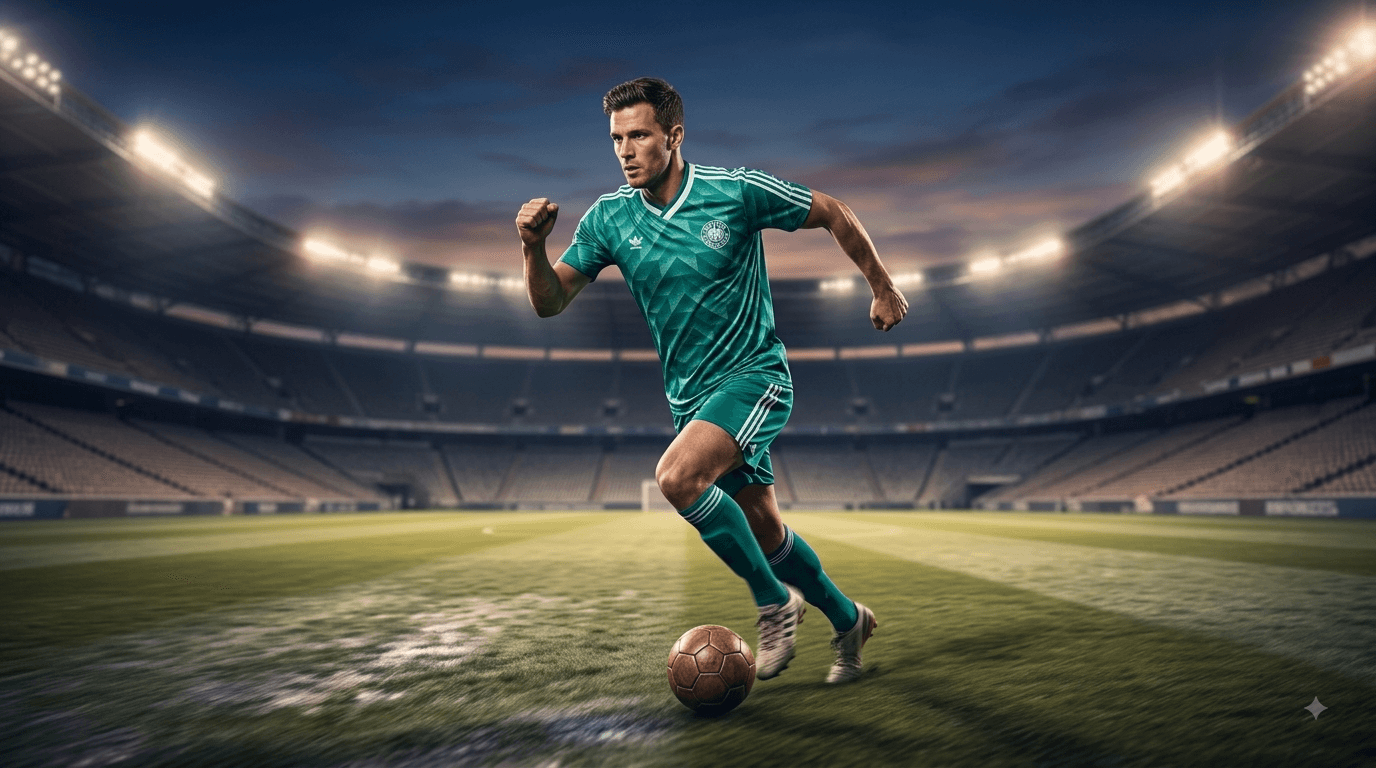 How to Get the Look with the Germany 1990 Away Throwback Replica Jersey
